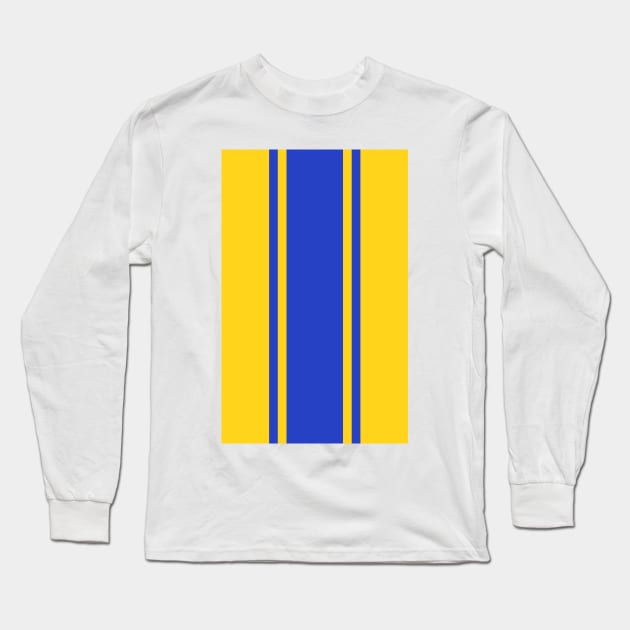 Glenavon Retro Yellow Blue 1999 Long Sleeve T-Shirt by Culture-Factory